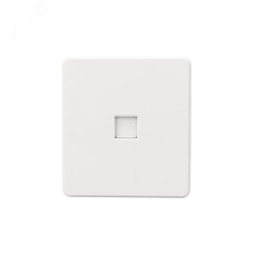 Розетка ROUND компьютерная RJ45 кат6 скрытой установки механизм перламутр