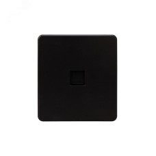 Розетка ROUND компьютерная RJ45 кат6 скрытой установки механизм оникс