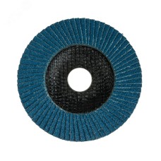 Круг лепестковый торцевой, циркониевый, P120, 125х22,2мм INOX