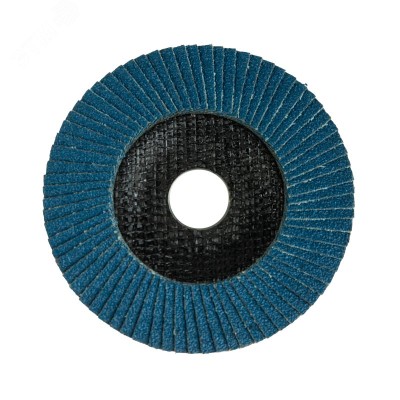 Круг лепестковый торцевой, циркониевый, P120, 125х22,2мм INOX