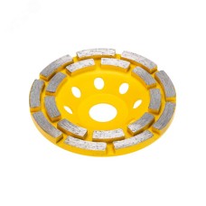 Чашка алмазная шлифовальная, двухрядная, 115х22,2мм