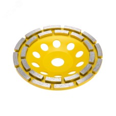 Чашка алмазная шлифовальная, двухрядная, 150х22,2мм