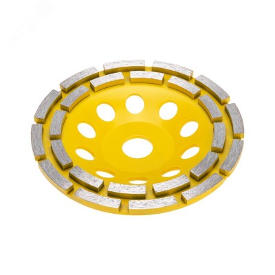 Чашка алмазная шлифовальная, двухрядная, 150х22,2мм