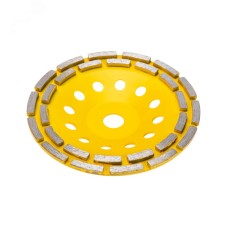 Чашка алмазная шлифовальная, двухрядная, 180х22,2мм