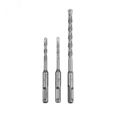 Набор буров по бетону 5х110х50, 6х110х50, 8х160х100 мм,  SDS-plus