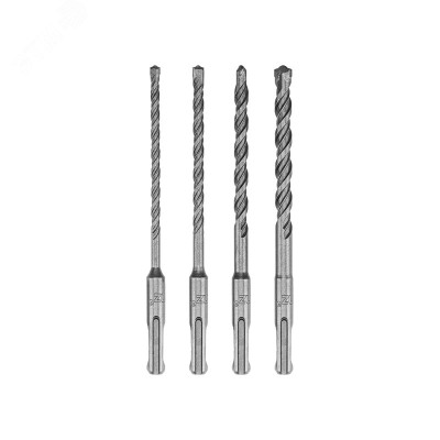 Набор буров по бетону 5-6-8-10х160х100 мм, SDS-plus