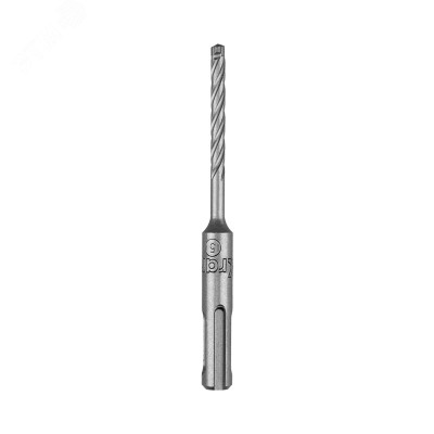 Бур по бетону SUPER 5x110мм, профессиональный, цельная крестовая пластина, SDS PLUS