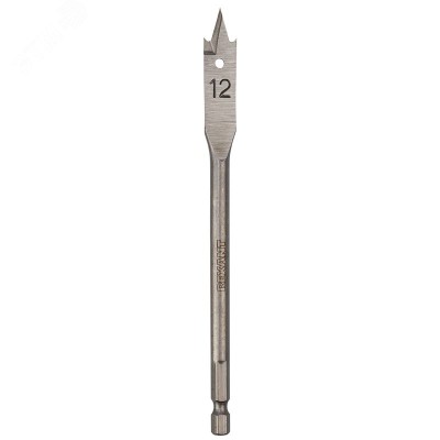 Сверло перовое по дереву 12х152 мм (шестигранный хвостовик)