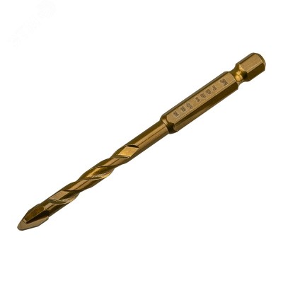 Сверло по стеклу и керамике, 6мм, шестигранный хвостовик