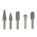 Набор борфрез (шарошек) по дереву, 5 шт Набор борфрез (шарошек) по дереву, 5 шт