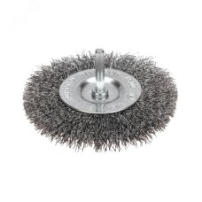 Щетка дисковая для дрели, витая стальная, 100мм