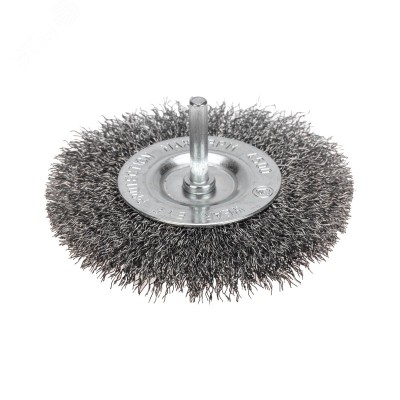 Щетка дисковая для дрели, витая стальная, 100мм