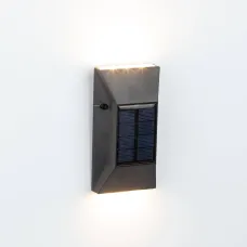 Светильник уличный ЭРА ERAFS012-07 на солнечной батарее настенный ЭРА 6 LED 13*7*3 см