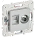 SKANDY Розетка двойная TV+RJ45 кат.5E SK-A14S серебряный IEK