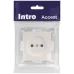 Розетка Intro Accent 6-201-06 2P, 16А-250В, IP20, СУ, перламутр