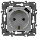 Розетка ЭРА Elegance 14-4108-03 2P+E 16A-250В со шторками с USB type-A+C 5В-3А алюминий