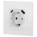 Розетка ЭРА Elegance 14-4108-01 2P+E 16A-250В со шторками с USB type-A+C 5В-3А белый