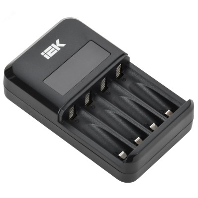 Устройство зарядное для 1-4 NiMH/CD аккумуляторов AA/AAA автоматическое 1800мА с LCD дисплеем IEK