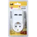 Адаптер Т-01/01 1 место 2P+PE 16А 2хUSB 2,1A белый