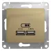 Розетка GLOSSA USB A+A 5В/2100мА 2х5В/1050мА механизм титан Розетка GLOSSA USB A+A 5В/2100мА 2х5В/1050мА механизм титан