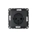 ATLASDESIGN SMART РОЗЕТКА с заземл., со шт., Zigbee, L+N, 16А, мех., КАРБОН