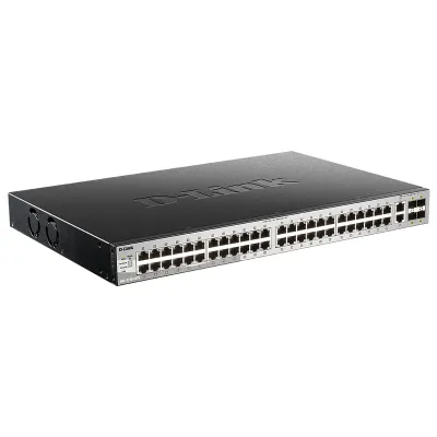Коммутатор управляемый L3 48 портов 10/100/1000 Мб/с, 4хSFP+