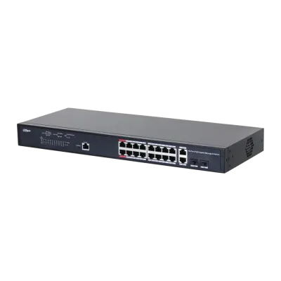 Коммутатор управляемый L2 с обл. упр. 24x1Гбит/с (RJ45 с PoE+), 2x1Гбит/с (RJ45) + 2x1Гбит/с (SFP) 240Вт