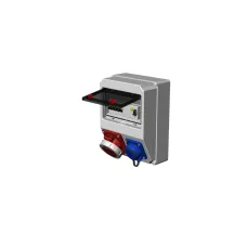 Устройство распределительное настенное с комбинацией розеток 1xSchuko, 1xCEE 16A5p,  IP67, пластик