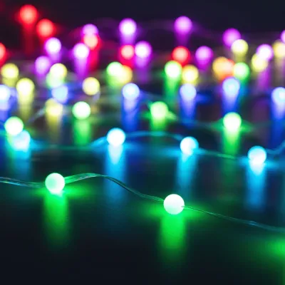 Гирлянда светодиодная ARD-BEAD-HOME-10000-CLEAR-100LED RGB, 5 В, USB, ПДУ, IP20 Пластик