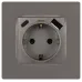 Розетка ЭРА Серия 12 12-4108-16 2P+E 16A-250В со шторками с USB type-A+C 5В-3А титан