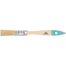 Кисть флейцевая, натур. cветлая щетина, деревянная ручка 1/2'' (13 мм)