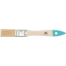 Кисть флейцевая, натур. cветлая щетина, деревянная ручка 3/4'' (19 мм)