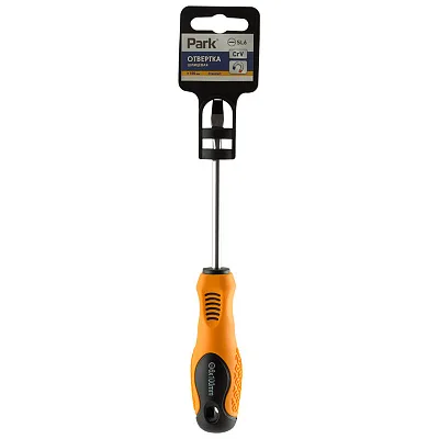 Отвертка Standart SL6х10см, двухкомпонентная рукоятка, шлицевая