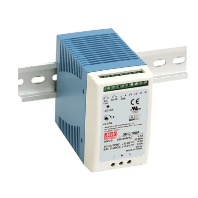 Блок питания AC-DC с функцией UPS, 96.6Вт, вход 90-264В АС,127-370В DC, выход 1: 13.8В,0-7 (4.5 ном.) А, выход зарядного устройства 13.8В,2.5А, в корпусе