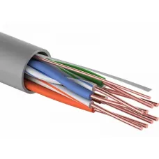Витая пара U/UTP 4PR 24AWG CCA CAT5e PVC серый бухта 25м