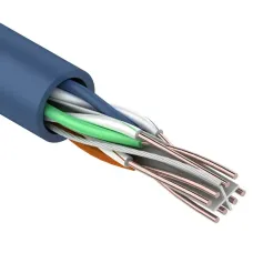Витая пара U/UTP 4PR 23AWG CAT6 SOLID PVC IN синий 305 м