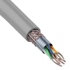 Витая пара SF/UTP 4PR 24AWG CAT5e PVC IN серый 305 м