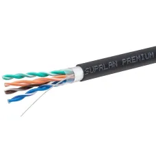 SUPRLAN Premium F/UTP 5e 4x2x0,52 Cu LSZH нг(А)-HF UV In./Out 305м (RUS)
