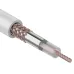 Кабель коаксиальный RG-58 A/U, 50 Ом, Cu/Al/Cu 64%, бухта 100 м, белый, REXANT