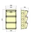 Устройство распределительное настенное пластикт EVOL BLOCKBOX