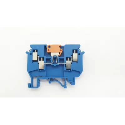 Клемма винтовая с ножевым расцепителем синяя UKJ-4/2х2SK(BU) медная