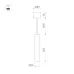 Светильник SP-PIPE-HANG-L600-R30-9W Warm3000 (WH, 24 deg, 230V) (IP20 металл, 3 года)