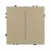 Механизм выключателя двухкавишный непроходной LED SWT-NOBE-MK02-SFPL-L-GD 230V, 10A, Золото светлое, 1 пост