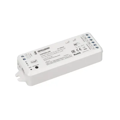 Контроллер INTELLIGENT ARLIGHT SMART-DMX-301-72-SH-DRI-PS-SUF, 12-36V, Master, TUYA Wi-Fi, 2.4G, IP20, пластик, 5 лет