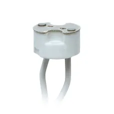 Патрон керамический ULH-GU4/GU5.3-Ceramic-15cm для лампы на цоколе GU4/GU5.3