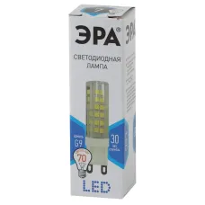 Лампочка светодиодная ЭРА STD LED JCD-7W-CER-840-G9 G9 7Вт керамика капсула нейтральный белый свет