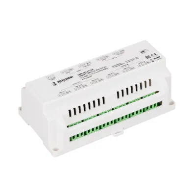 Сплиттер 12-48 V 2-in 6-out RS-485 IARL IP20 металл 5 лет SMART-DMX512-306-72-DIN INTELLIGENT