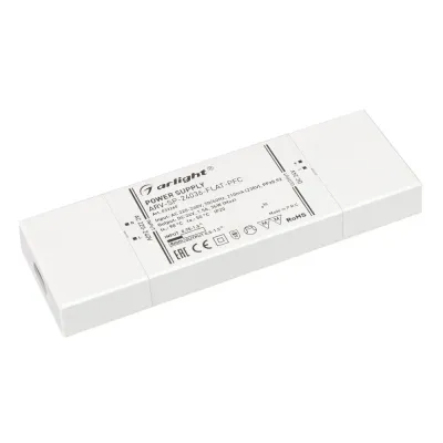 Блок питания ARV-SP-24036-FLAT-PFC (24V, 1.5A, 36W) (IP20 Пластик, 5 лет)