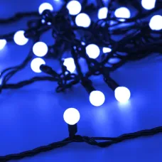 Гирлянда светодиодная декоративная ARD-BALL-CLASSIC-D13-10000-BLACK-100LED BLUE 230V, 7W ARDCL, IP65