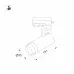 Панель Sens SMART-P30-RGBW Black 230V, 4 зоны, 2.4G ARL, IP20 пластик, 5 лет